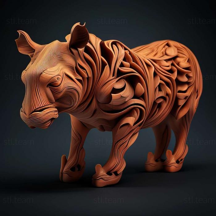 3D model Keiko famous animal (STL)